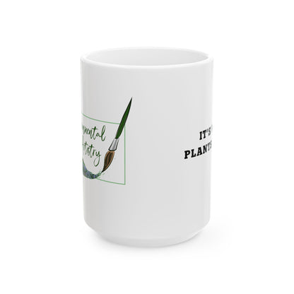 Mug - Environmental Artistry Logo and Slogan - It's What Plants Crave