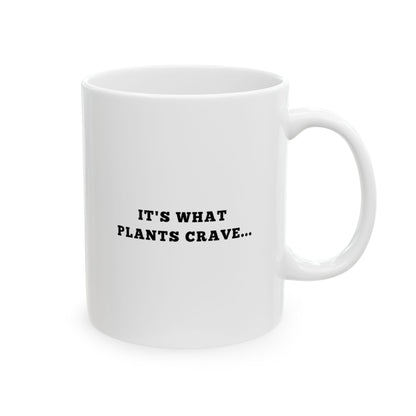 Environmental Artistry Ceramic Mug | “It’s What Plants Crave” (11oz)