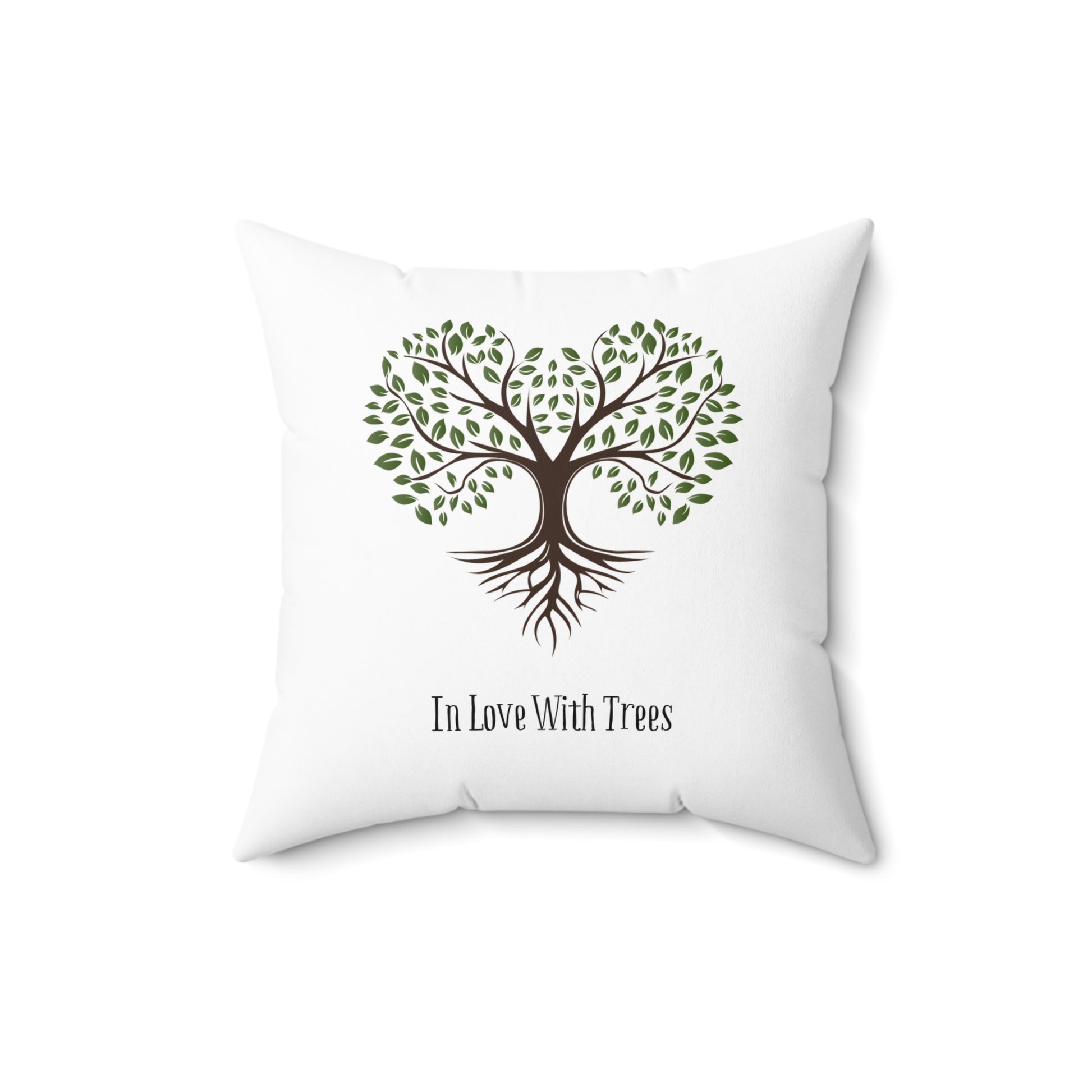 Square Pillow - In Love With Trees Decorative Cushion - In Love With Trees