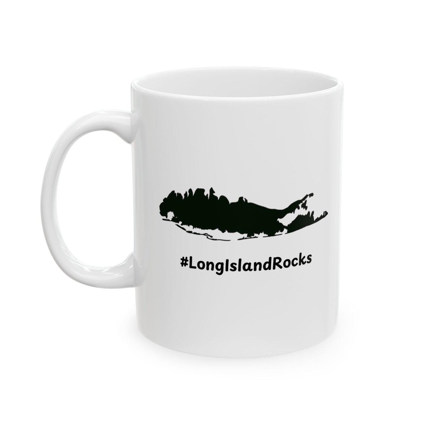 Ceramic Mug - Long Island Rocks Design, 11oz or 15oz - In Love With Trees